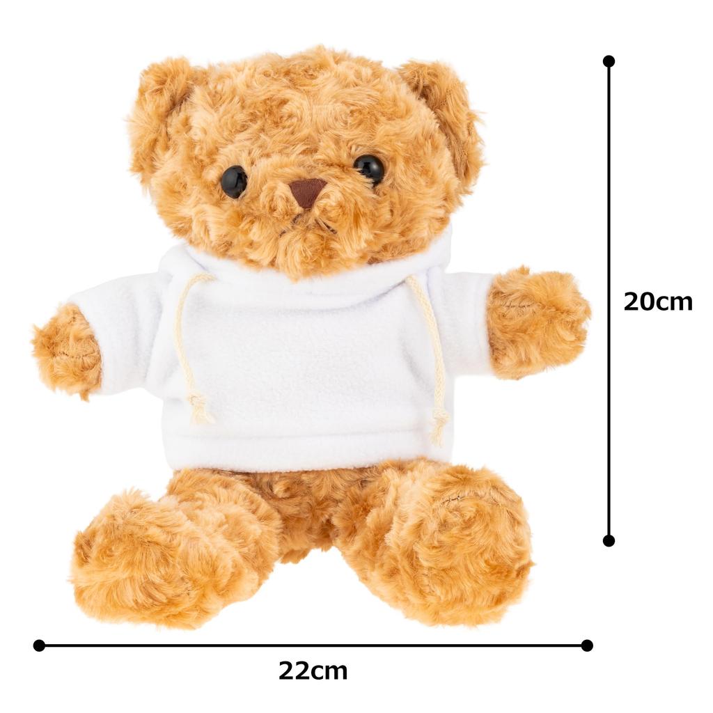 And3 Fluffy Bear Hoodie White 847004 Q-FLA