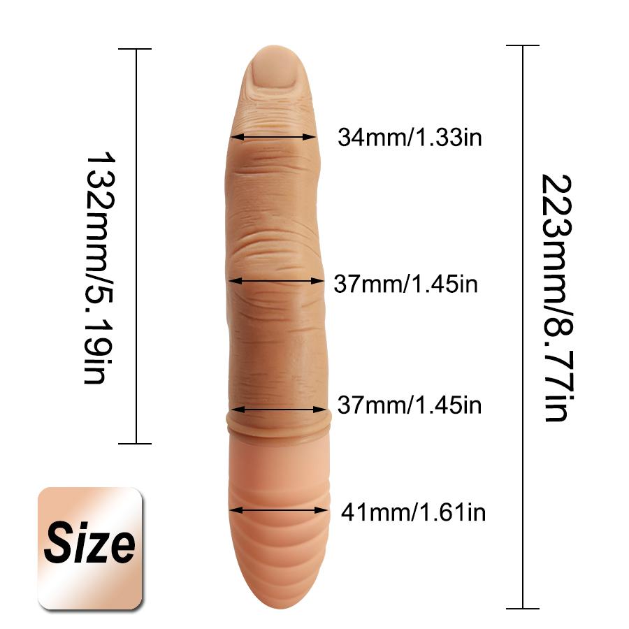 Realistic Finger Vibrator Toy for Women 7 Modes Heating Dildo G-Spot Stimulator Vibrator Female Masturbator Erotic Sex Toy