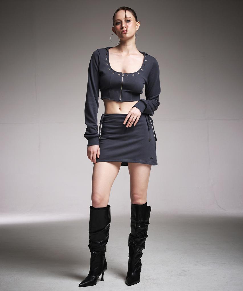 Eialyu Strap Mini Skirt