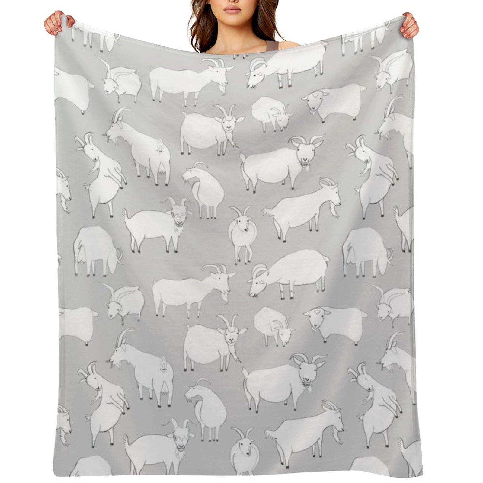 Charity Fundraiser - GreyGoats Throw Blanket Plush Custom Comforter For Decorative Sofa Blankets 30x40in
