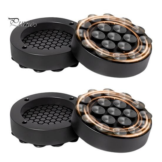 

4 шт. антивибрационные накладки для стиральных машин, стабильная поддержка, снижение шума, простая установка, стабилизатор для стиральной машины, опорные коврики для ног S чёрный