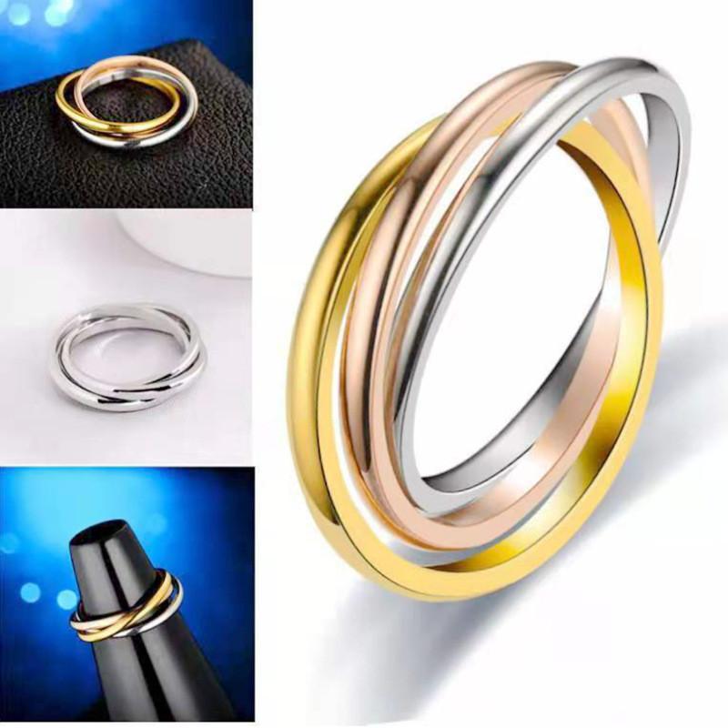 Copper Color Spinning Anxiety Rings for Men Women Star Moon Relaxing Ring 2025 Stainless Steel Anti Stress Rings Knuckle Zircon
