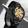 Men's Automatic Watch Luxury Automatic Movement Mechanical Man Watch Stainless Steel Skeleton Clock
