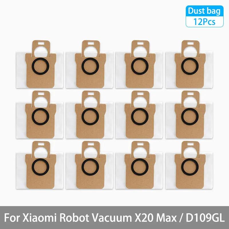 Suitable For Xiaomi Robot Vacuum X20 Max D109GL Accessories Roller Main Brush Side Brush Filter Mop Dust Bag