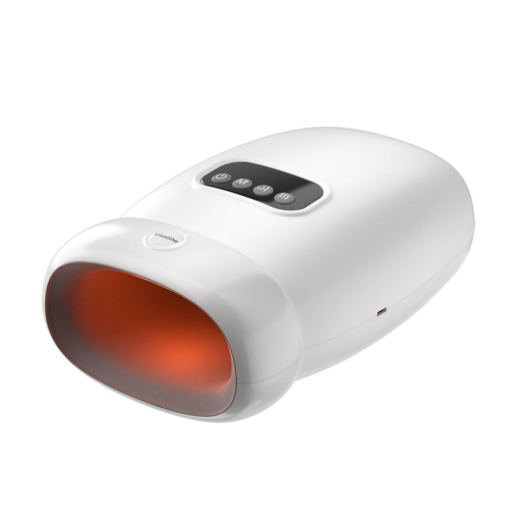 VitalShe Hand Care Relaxation Device with 3 3 Pressure Heat Cordless Lightweight and Large Storage Bag Perfect Gift Modes, Settings, Function, Design,