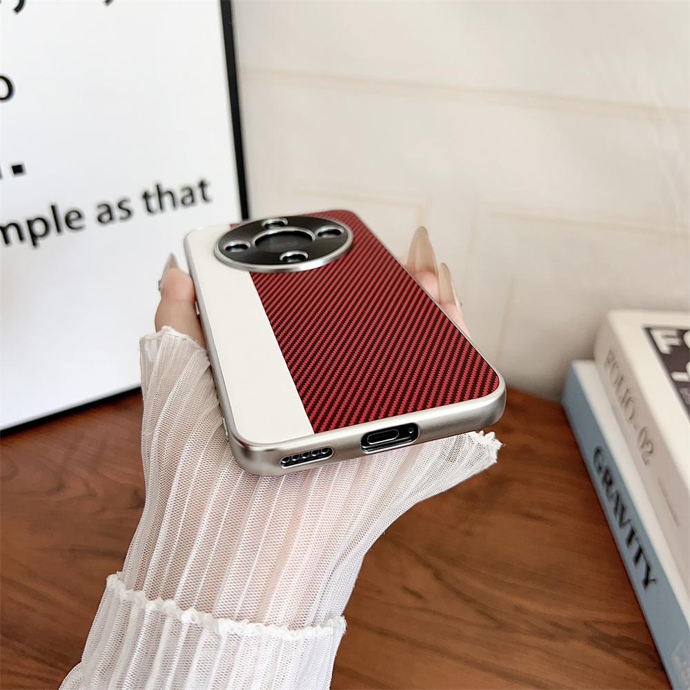 Custodia per Huawei Honor Magic 8 Lite Lusso PU fibra di carbonio Cover Posteriore Protettiva per Magic8 Lite Guscio Telefono Copertura Completa