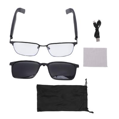 AI Smart Glasses Magnetic Lens Bluetooth 5.4 Translation Glasses with Built In Mic and Speaker for Music Calls Travel