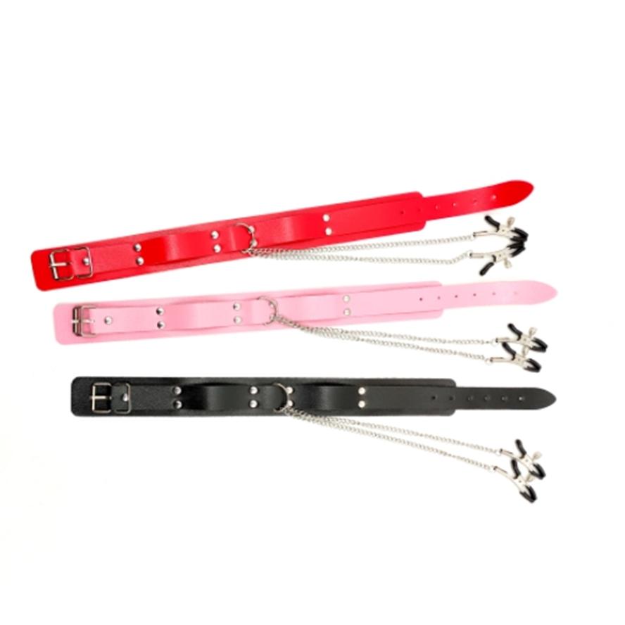 Bdsm Bondage Sex Products With Metal Chain for Women Fetish to Breast Labia Clip Stimulation Metal Nipple Clamp