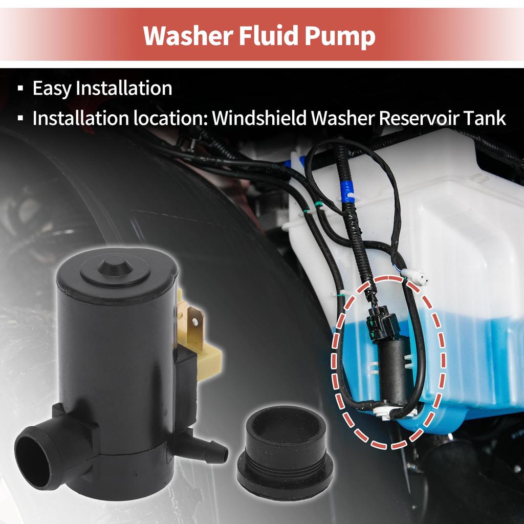 ACROPIX Window Washer Pump W/Grommets Window Washer Fluid Pump Compatible with Ford Transit Transit