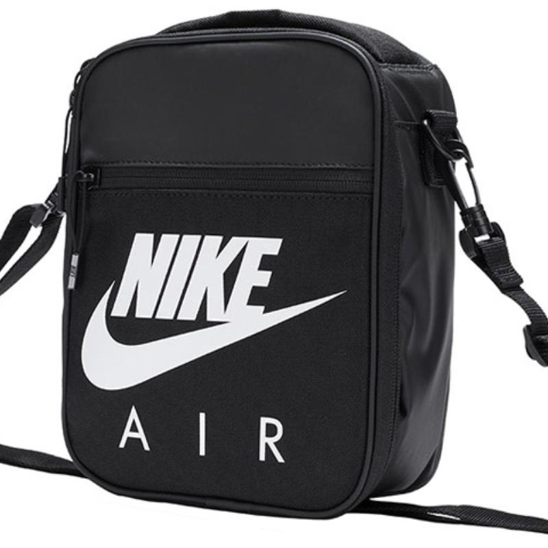 Nike Polyester Umhängetasche, Crossbody Bag Regular Unisex Rein Schwarz Lässig NY2033035GS-001