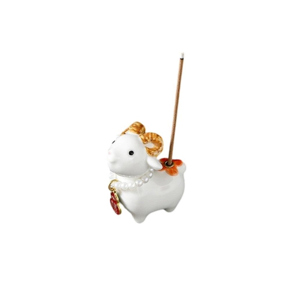 Home Decor Sheep Rabbit Incense Burner Chinese New Year Aromatherapy Incense Holder  Bedroom