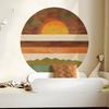 Fun-L023 Sunset Sunset Bedroom Living Room Study Background Landscaping Wall Sticker Sticker Self-adhesive