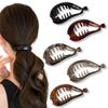 Melodio Banaan Haarclips - 5 Stuks Antislip Haarclip, Sterke Klemmen voor Vrouwen, Langdurige Paardenstaart Houder, Styling Haaraccessoires voor
