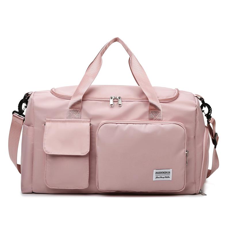 Large Capacity Travel Handbag: Ideal for Casual, Business, Outdoor Sports, with Wet/Dry Separation & Crossbody Feature.