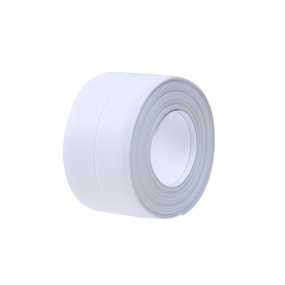 

PVC Sealing Strip Tape for Bathroom Bath Toilet Kitchen Caulk Self Adhesive Waterproof Wall Sticker Mold Proof Tapes 1 Roll 22mm&1m белый