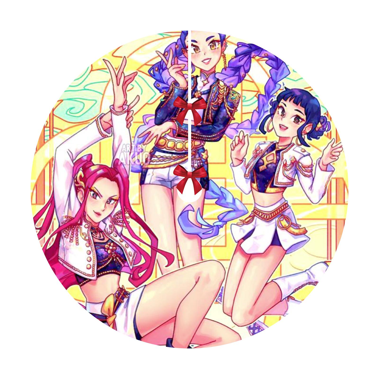 

Christmas Tree Skirt Decoration For Home Xmas Tree Decorations Skirt Ornament Festive Holiday Party Decorations Indoor Outdoor One Size