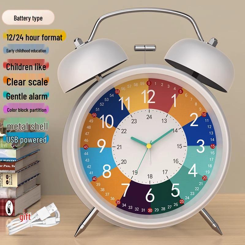2024 Student Wake-Up Alarm Clock for Kids - Strong Alarm for Boys & Girls