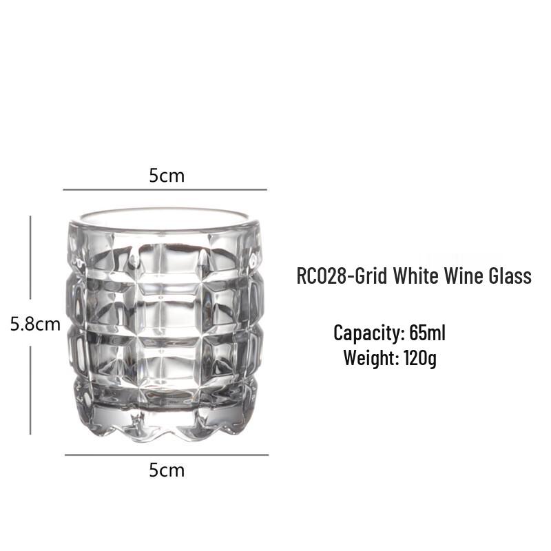 Набор стеклянных рюмок для байцзю в форме пули Set of 6