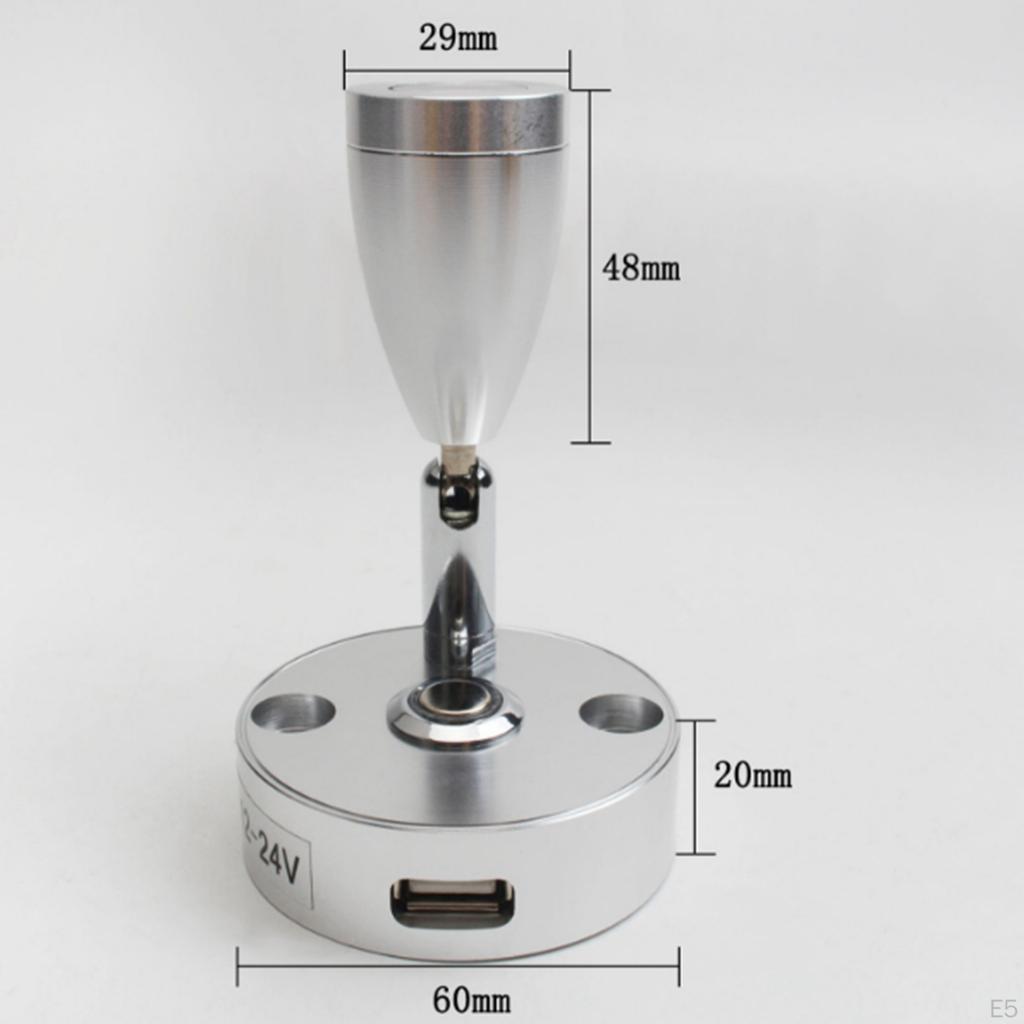 12 Lâmpadas LED Camper Truck Yacht Trailer Motorhome Iluminação Usinada Luz de Alumínio com Porta USB