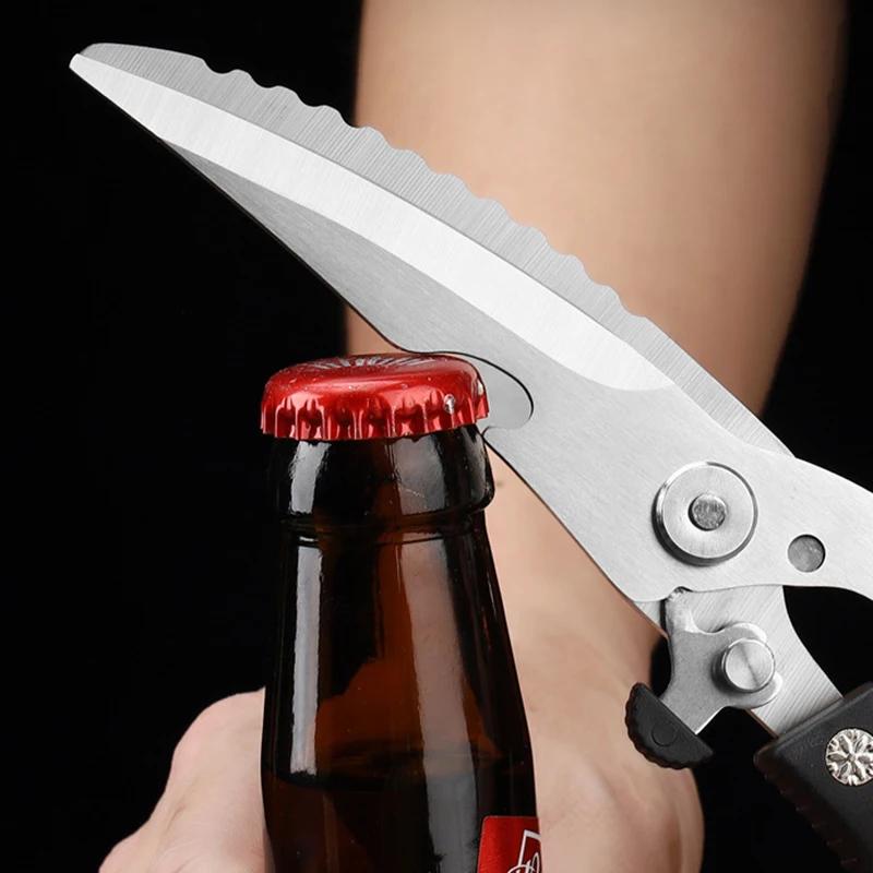 Chicken Bone Scissors Stainless Steel Kitchen Clippers Seafood Chicken Poultry Shears Cutter
