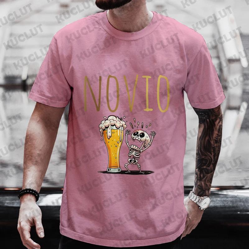 Spanish Evg Team Future Groom Man T Shirt Single Farewell Tees Wedding Top Funny Beer Bachelor Party Tshirt Father's Day Clothes