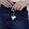 Exquisite Heart Keychain Big Hearts Women Bag Pendant Alloy Material Keyrings Perfect for Car Key Backpack Decoration
