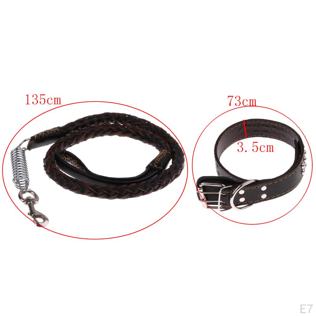 Pet Walking Training Dogs Leashes Medium Puppy Black,Brown