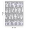 5D Relief Skelett Hand Halloween Nagelkunst Aufkleber Selbstklebende Slider Abziehbilder DIY Nagelspitzen Dekoration Maniküre Zubehör