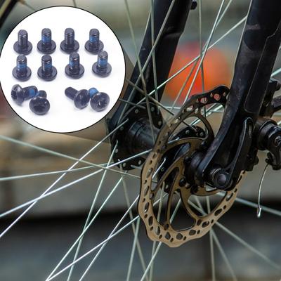 12Pcs M5x9 Bike Disc Brake Bolt Heavy Duty Colorful Metal T25 Mountain Bicycle
