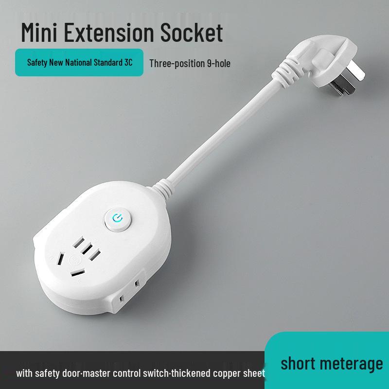 Multi-Socket Power Strip Extension Cord with Switch