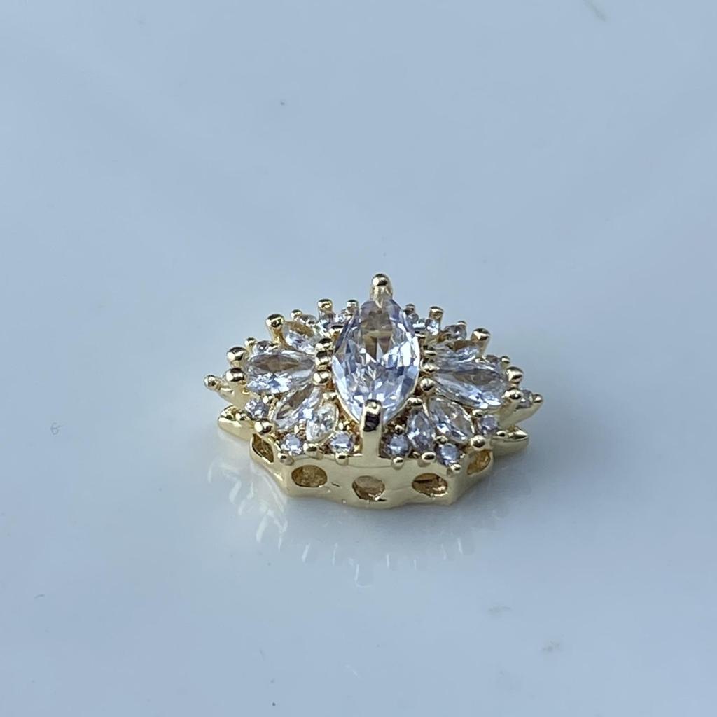 Luxury Rhinestone Zircon Spacer Beads: Handmade, Colorfast DIY Jewelry Accessories