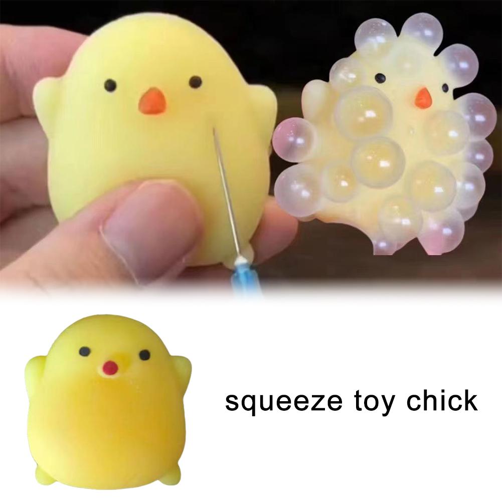 Chick Squeeze Toy Slow Rebound Soft TPR Stress Anxiety Animal Relief Chicken Portable Adults Ye Z6Z1