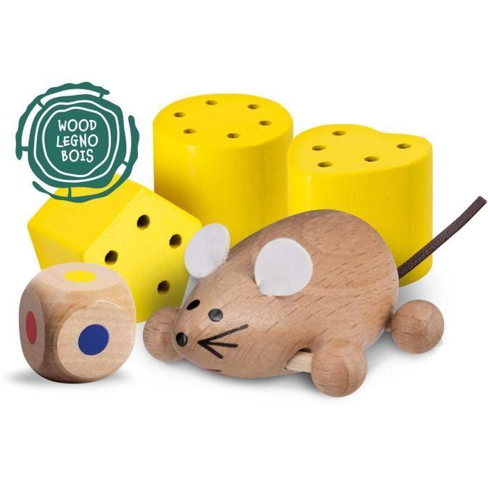 Domeček pro myšku - Montessori hra - MONTESSORI DŘEVO - Domeček pro myšku, Hry na přiřazování