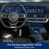 Car Interior Center Console Transparent TPU Protective Film Anti-scratch Sticker For Kia Sportage Precut -