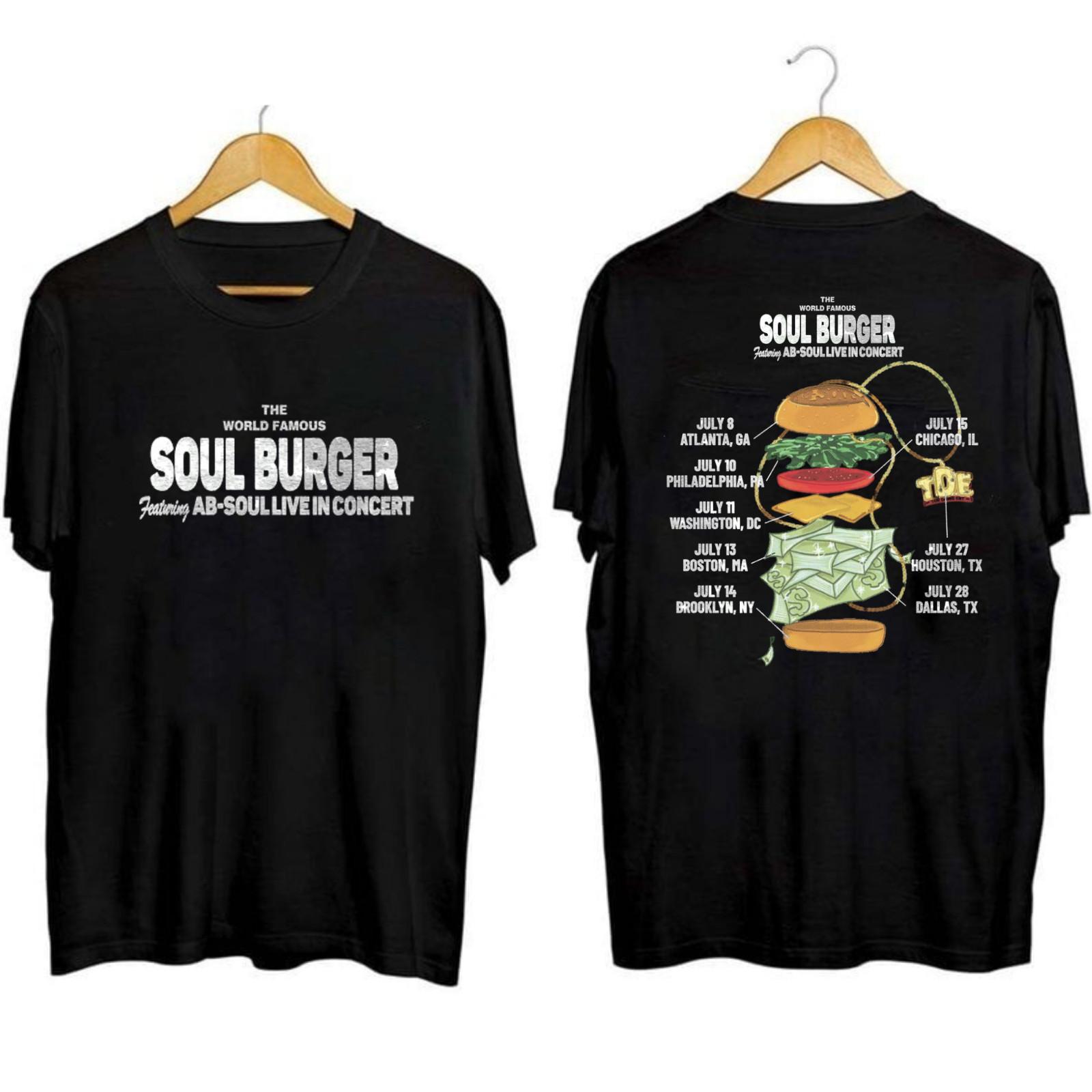 RARE! Ab-Soul Tour 2026 Men and Women Shirt Black Color All Size S-4XL L