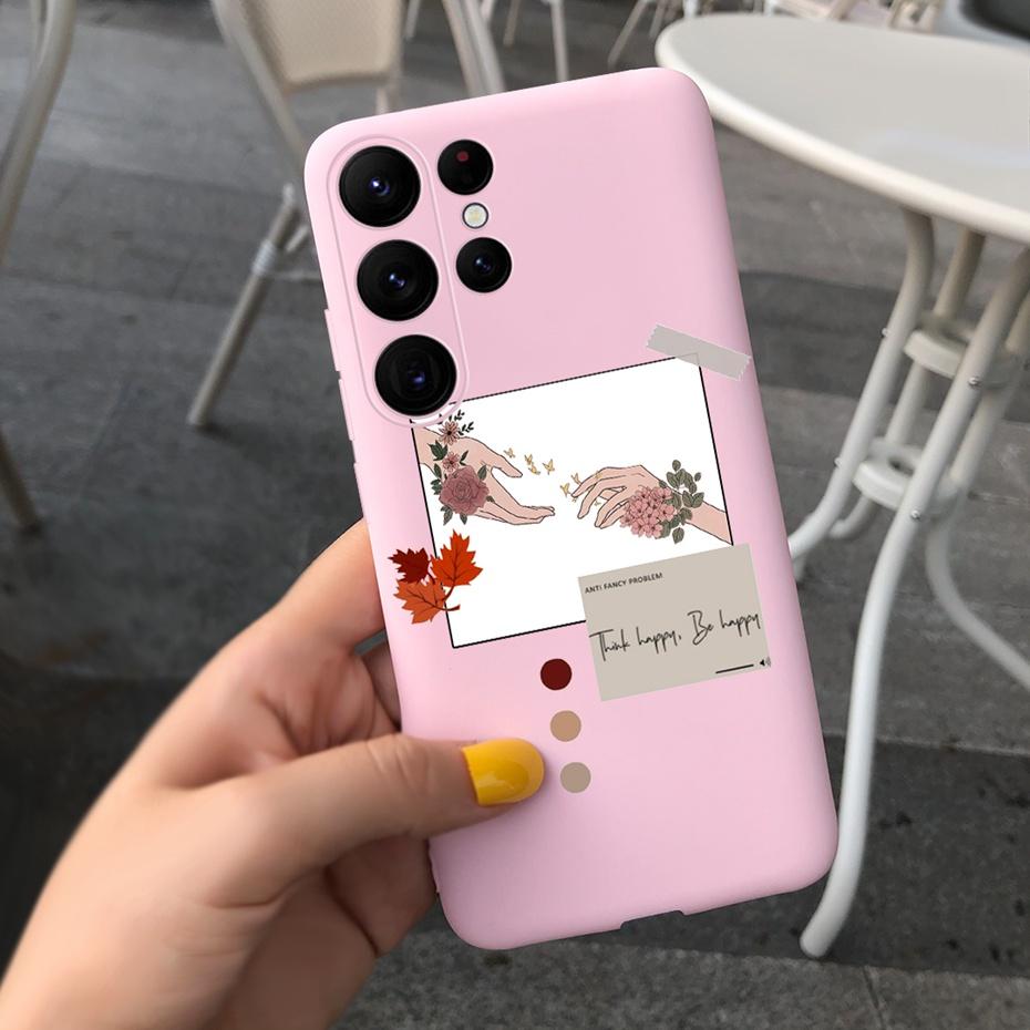 Silicone Case For Samsung S23 Ultra 5G Phone Cases Lovely Printing Soft TPU Cover For Samsung Galaxy S23 S 23 Plus S23+ Coque
