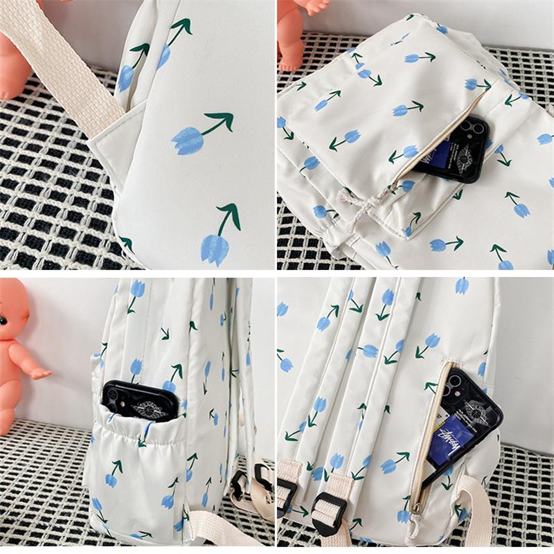 Fashion Backpack Warterproof Nylon Women Anti-theft Shoulder Bag Casual Large Capacity School Bag For Teenager Travel Rucksack