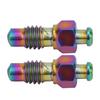 2 Pcs   Alloy Oil Disc Brake Bleed Nipple Exhaust Screws Set for Road   Accessories