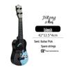 Beginner Ukulele for Students - Stylish, Cute Small Guitar with Monster Design, Ideal for Self-Study