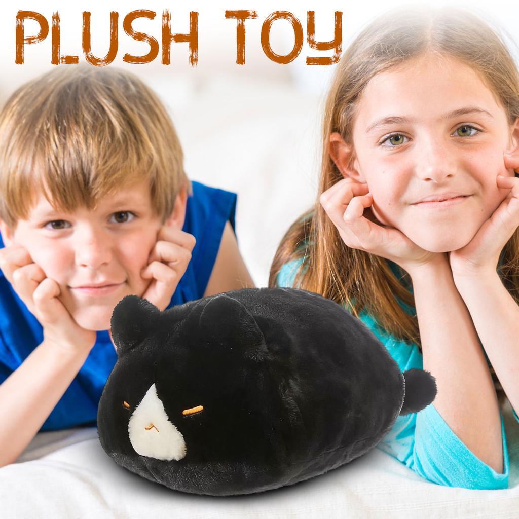 45cm Plush Toy Soft Stuffed Animal Cat Shape Decorative Pillow Toy Suitable for Home Office and Travel Use