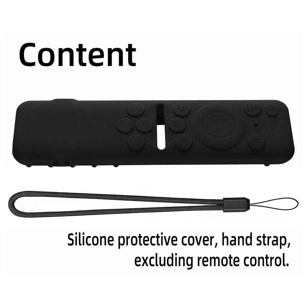 Protective Sleeve Silicone Shockproof Anti-Slip with Detachable Lanyard Smart TV for Samsung BN59-01432A BN59-01432B BN59-01432D
