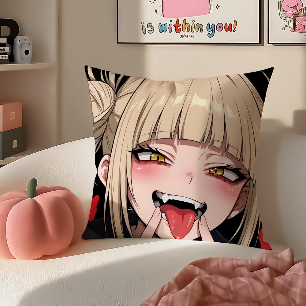

Популярная наволочка для подушки Himiko Toga My Hero Academia, короткий плюш, скрытая молния, чехол для диванной подушки 30X30cm