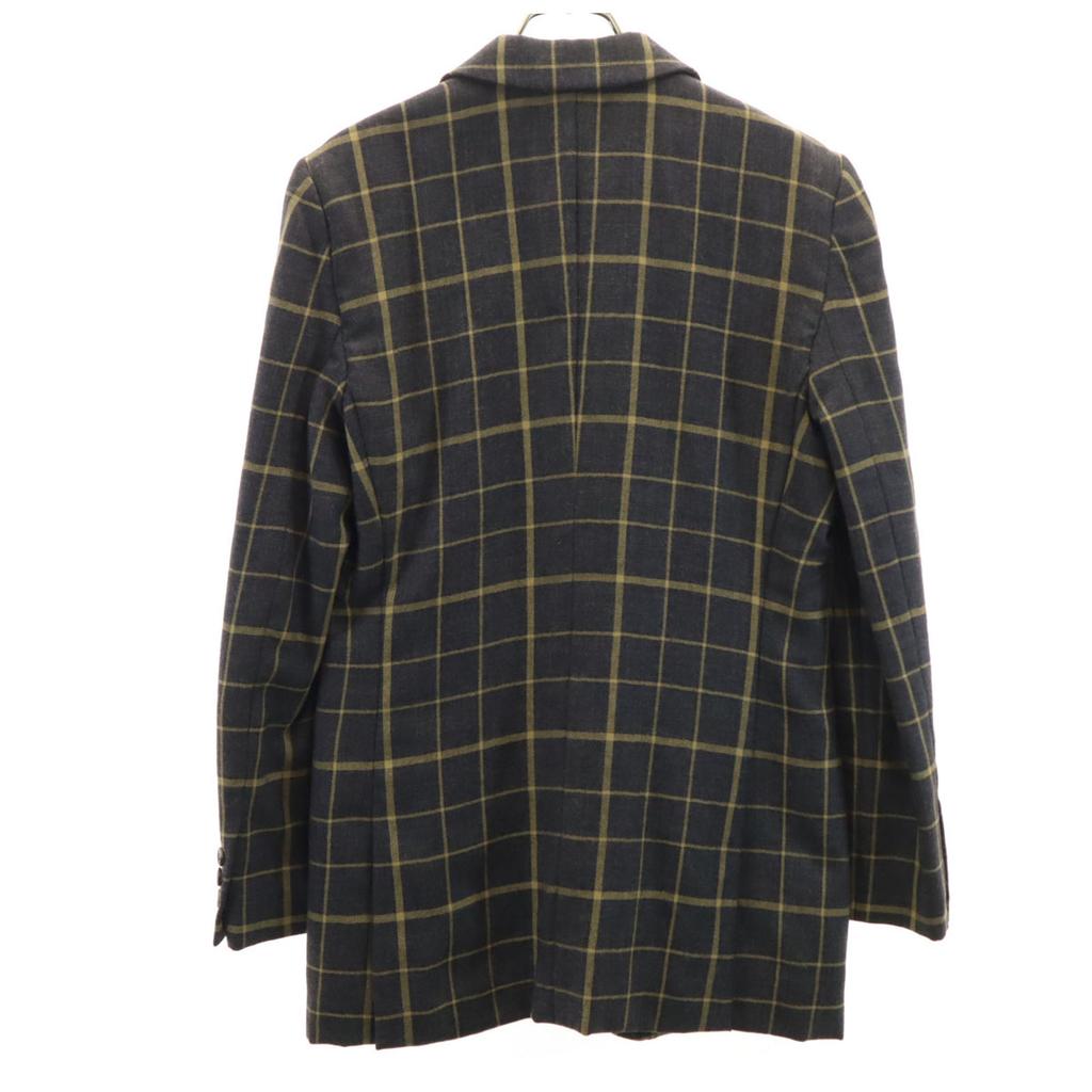 Emporio Armani 90s Made In Italy Old Check Pattern Tailored Jacket Men's Used