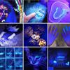15W UV 395/365nm Type C Rechargeable Flashlight Cat Dog Urine Tinea Ore Money Scorpion Fluorescence Marker Purple Light