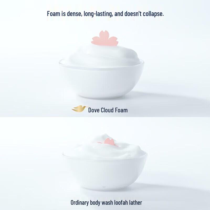 Dove Amino Acid Cherry Blossom Foaming Body Wash