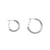Silver Hoop Earrings: Korean Style, Popular, All-Match, High-End, Celebrity Fashion