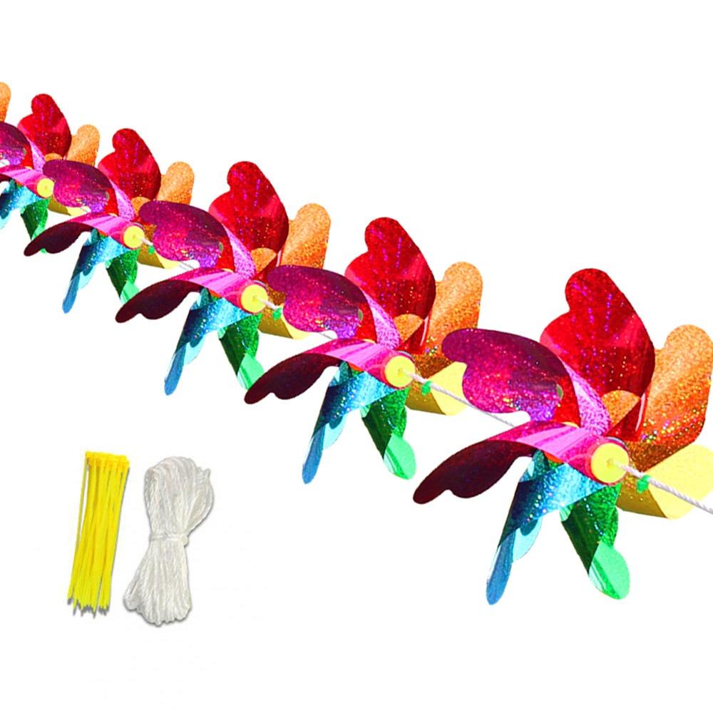 Anti Birds Reflective Windmill 10M Rope Bird Repeller Bird Repellent Windmill for Outdoor