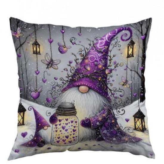 New Home Decoration Pillow Cover Living Room Polyester Christmas Elf Christmas Sofa Pillow Cover