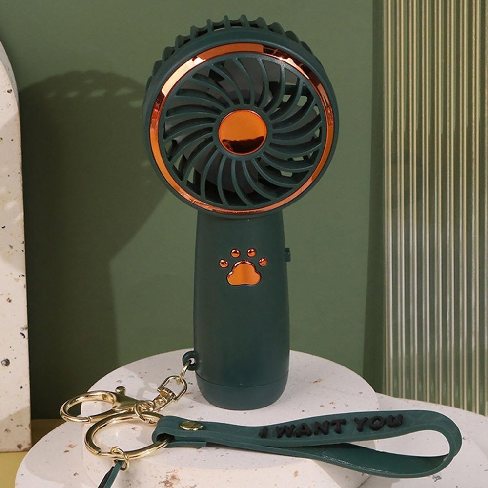 

Rechargeable Mini Portable Fan Charging USB Circulation Fan Handheld Air Cooling Fans Kids Dorm зелёный