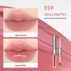 CARISSETT Silver Dual-Effect Long-Lasting Lip Glaze, Watery Mirror Finish, Non-Transfer, Double-Ended for Women.